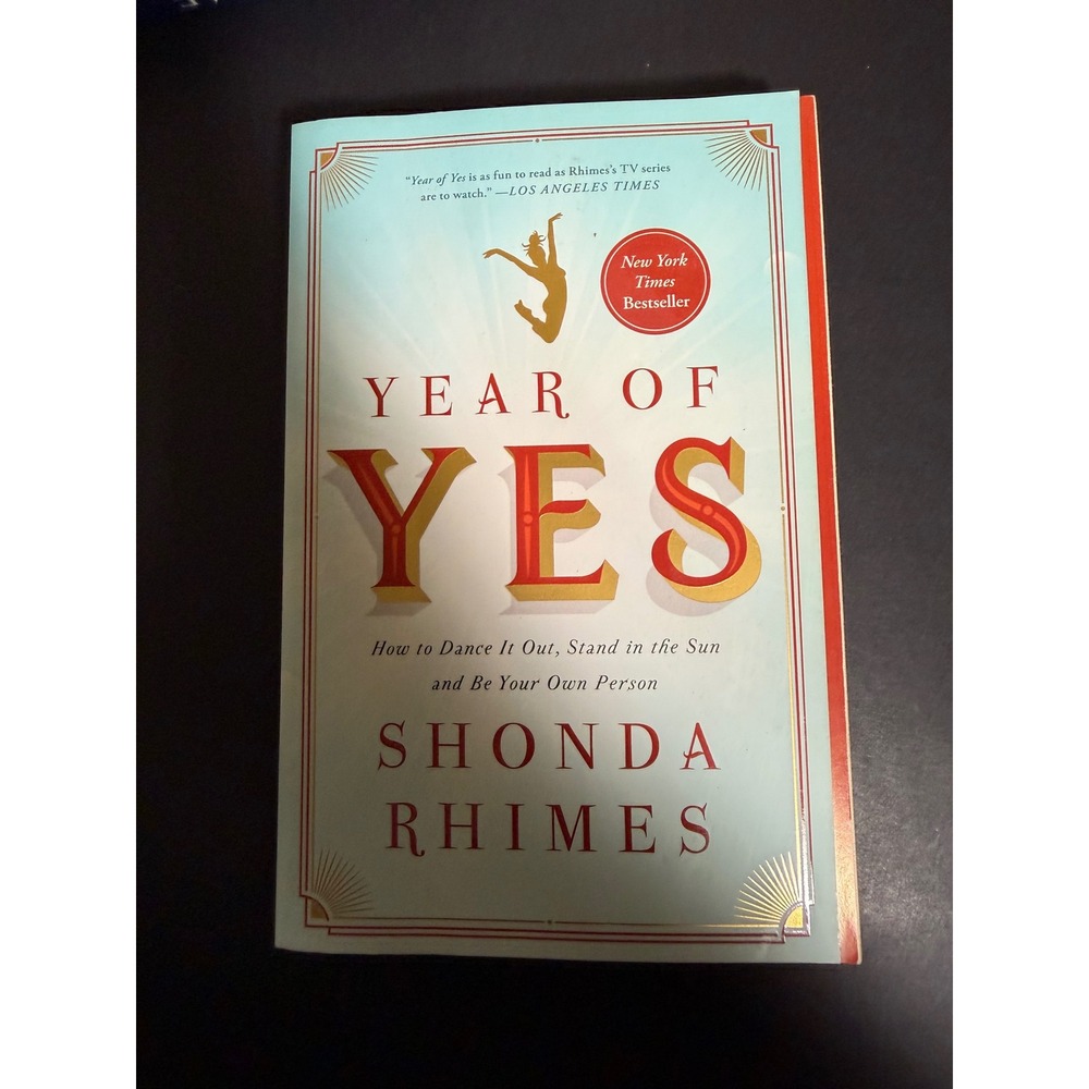 Year of Yes Shonda Rhimes Paperback Memoir Self Help Book Simon & Schuster 2015
